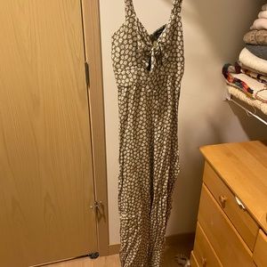 Madewell floral tie front jumpsuit